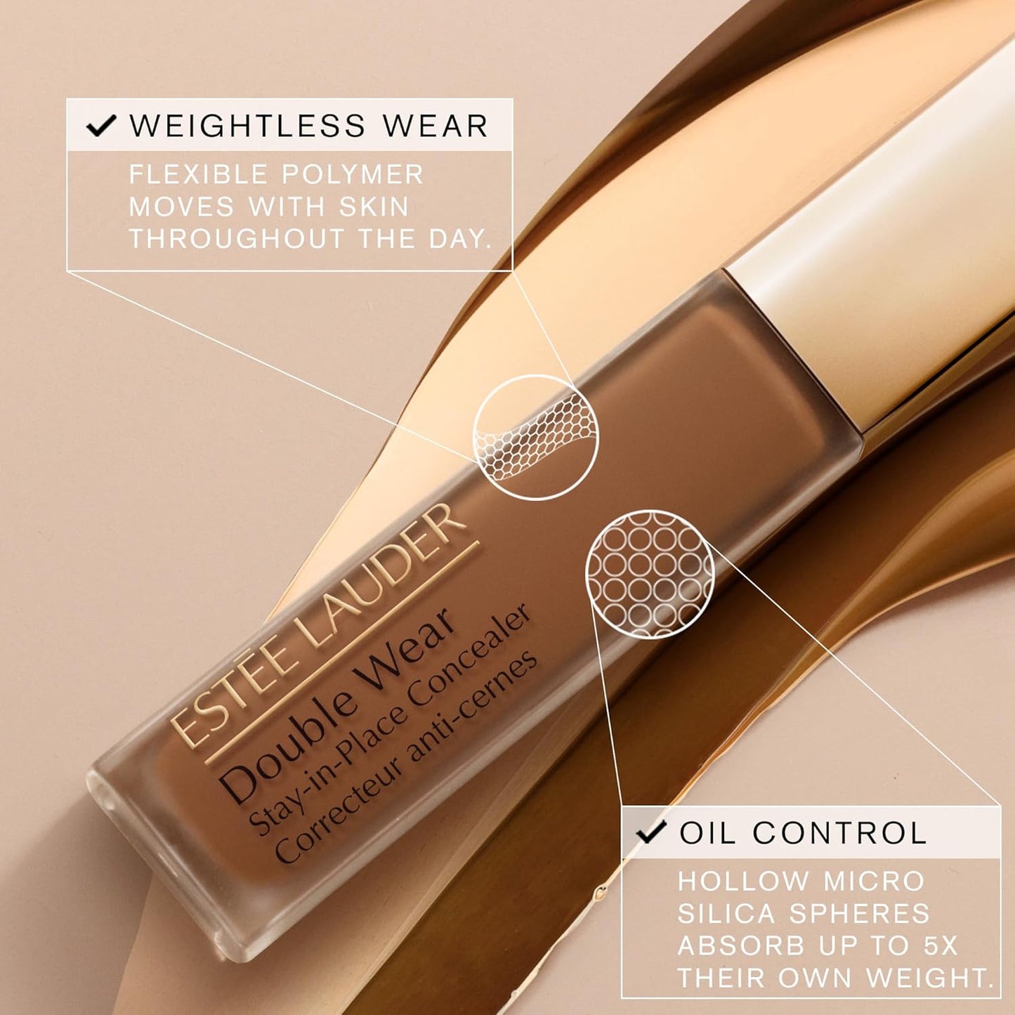Estée Lauder Double Wear Concealer - 24-Hour Longwear | Soft Matte Finish, Medium-to-Full Coverage | Hydrating, 0.4 Fl Oz