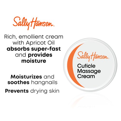 Sally Hansen Nail Treatment Cuticle Massage Cream™ | Moisturizing Cuticle Care | Nourishes & Conditions Dry Nails & Cuticles