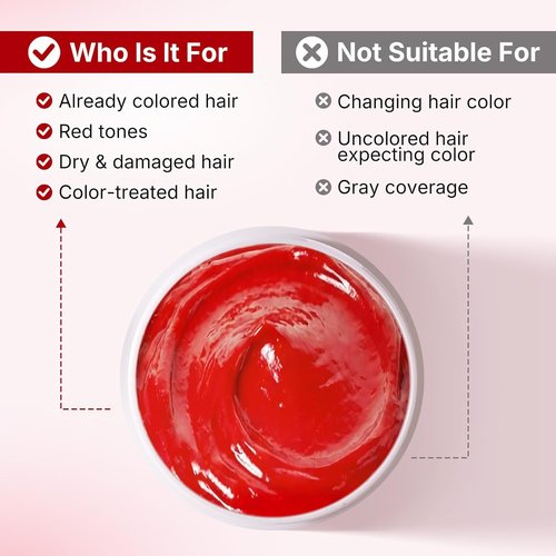 Karseell Color Depositing Conditioner - Red Hair Mask for Hydration & Tone Enhancement | 500ml (16.9 fl oz)