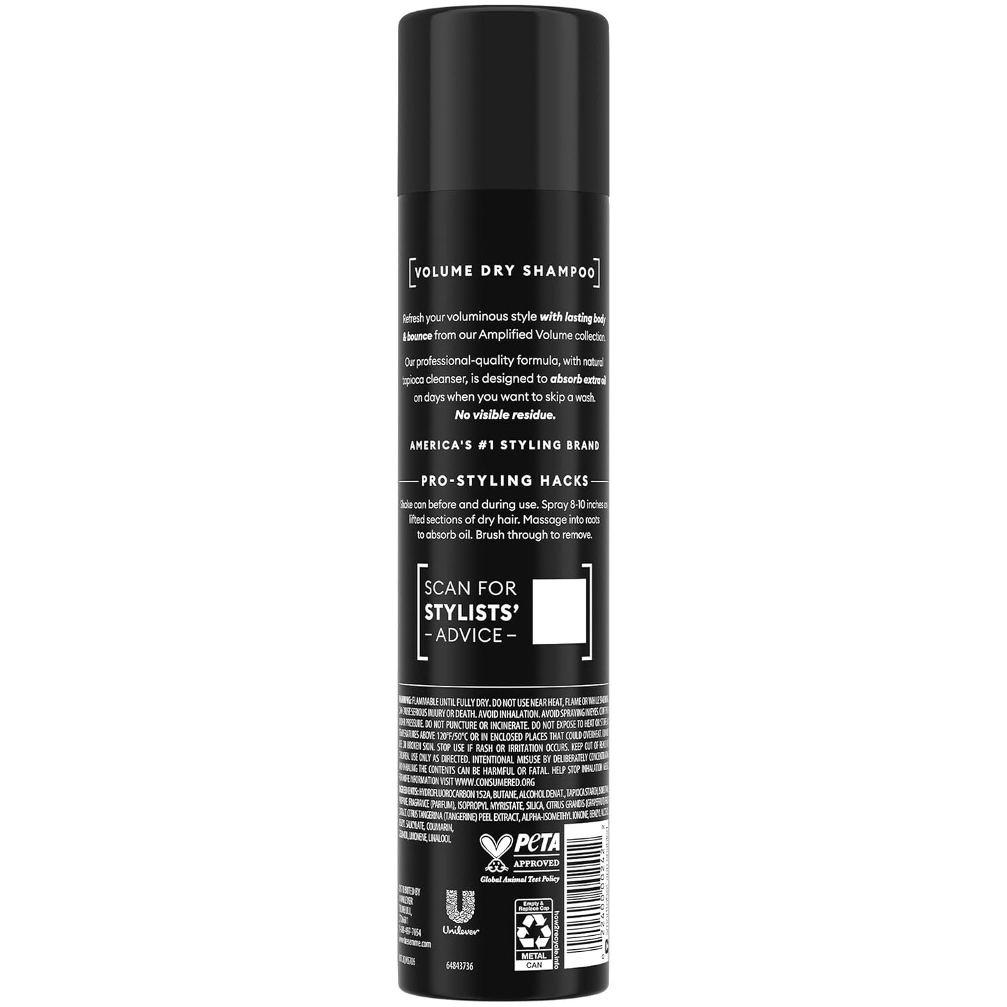 TRESemmé Dry Shampoo Spray - Volume Clean 6-Pack | Refreshes & Absorbs, Warm Petals, 7.3 Oz Each