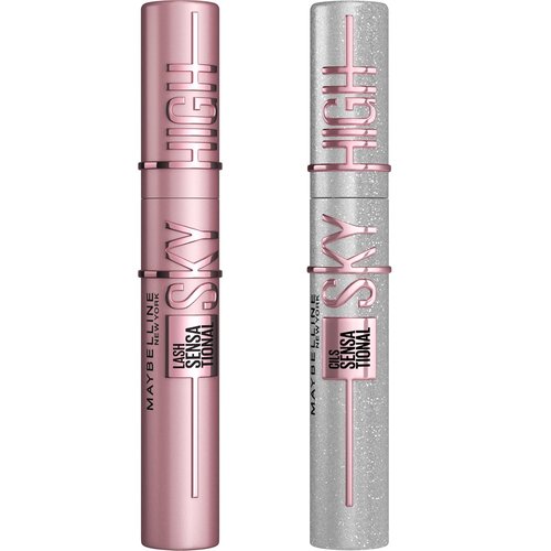 Maybelline Lash Sensational Makeup Kit - Full-Size Sky High & Glitter Mascara | Perfect Holiday Gift Set