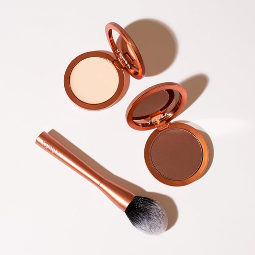 YENSA Super Serum Silk Powder Foundation - Matte Foundation Makeup to Blur and Smooth Pores - Provides a Radiant and More Even Skin Tone for a Natural, Healthy Glow - Medium 3 (0.35 oz)