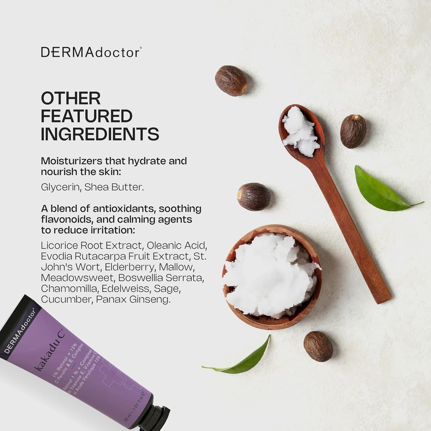 DERMAdoctor Retinol Cream - Anti-Aging Facial Moisturizer with Vitamin C & E | 1% Retinol for Dullness & Fine Lines