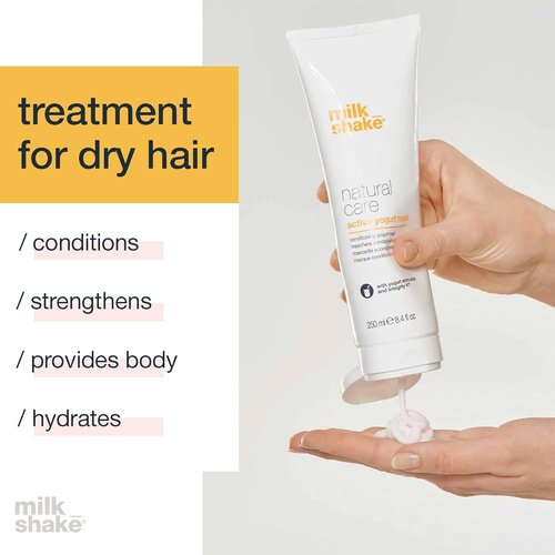 Milk_Shake Active Yogurt Mask - Nourishing Hair Treatment | 8.4 Fl Oz for Soft, Healthy Hair