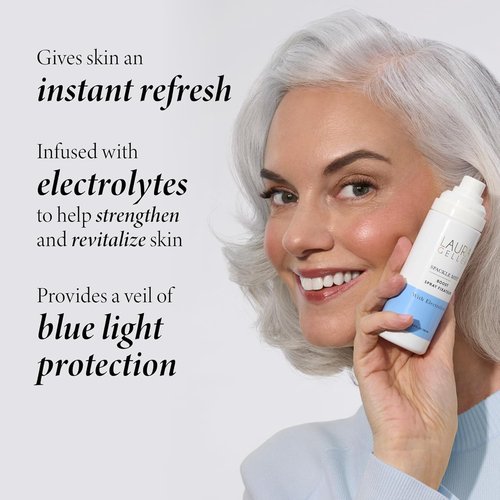 Laura Geller New York Spackle Mist Boost Setting Spray - Long-Lasting Makeup with Electrolytes & Blue Light Protection