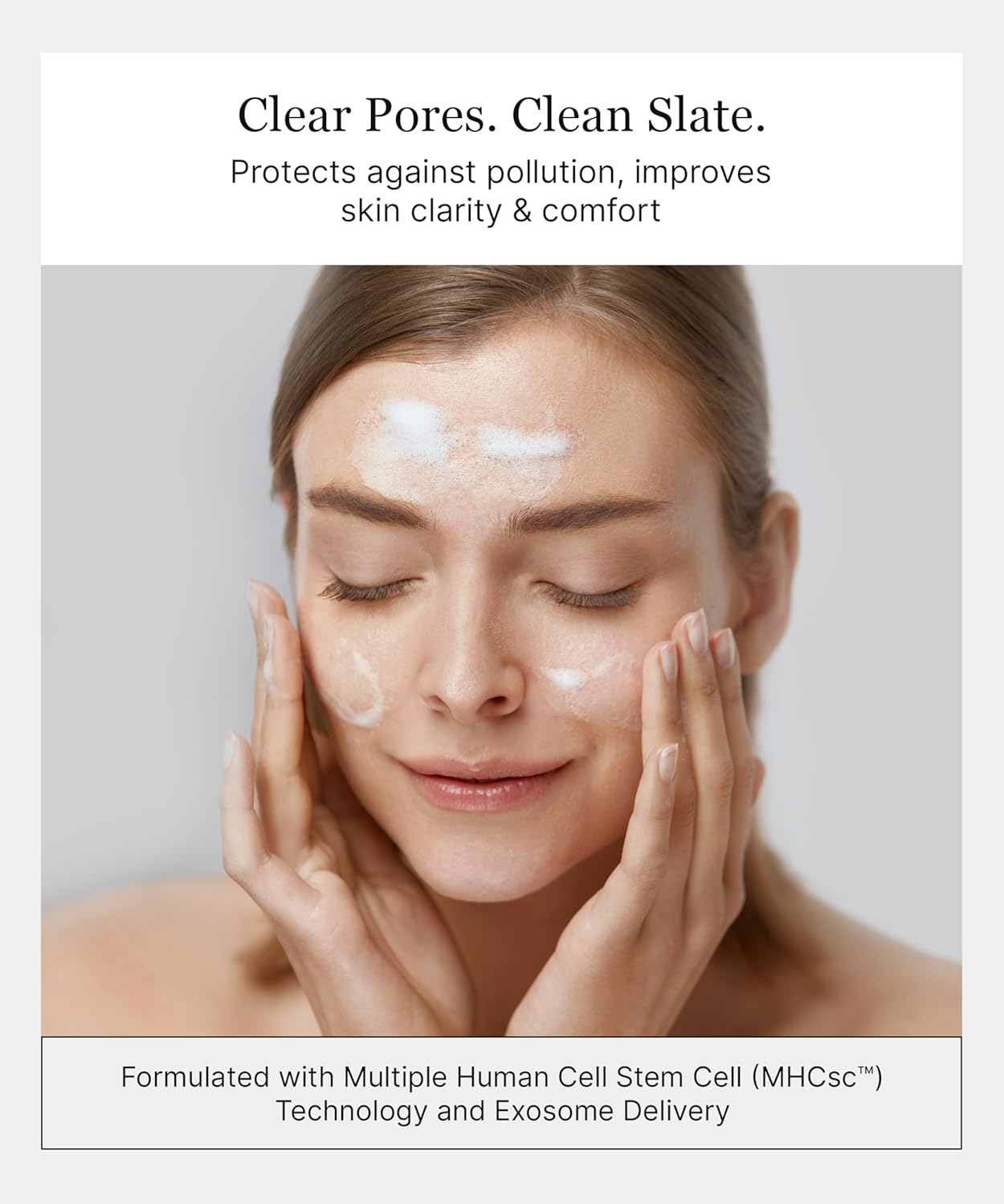 Skiennix Pore Clearing Cleanser - Salicylic Acid Acne Face Wash with MHCsc Technology - 4 oz