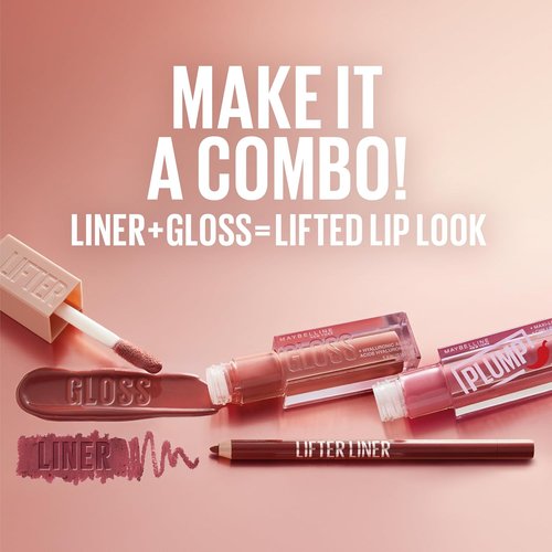 Maybelline Lifter Gloss - Hydrating Lip Gloss with Hyaluronic Acid for Plumper Lips | Pearl Silver, 0.18 Ounce