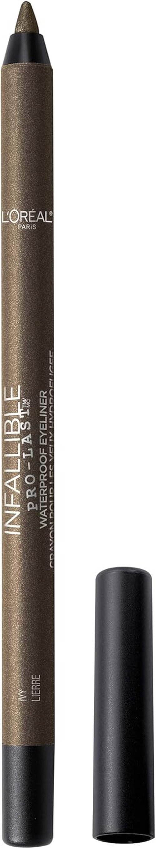L'Oreal Paris Infallible Pro-Last Pencil Eyeliner - Waterproof & Smudge-Resistant, Ivy, 0.042 oz.