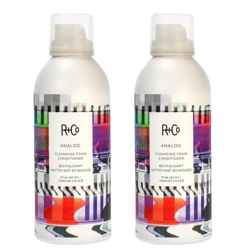 R+Co ANALOG Cleansing Foam Conditioner - Lightweight, Softening & Frizz-Reducing Formula for All Hair Types