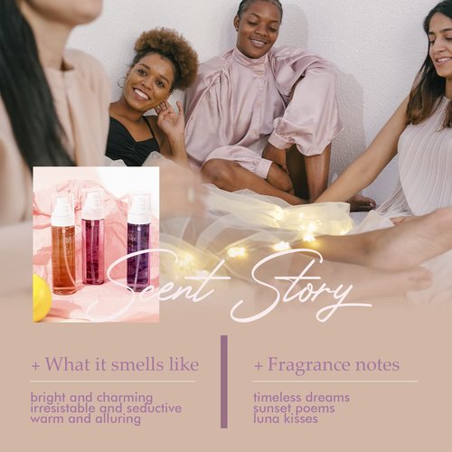 AQUA BLANCE Womens Body Spray, Fragrance Mist Gift Set, Body Spray for Women, Pack of 3, Each 3.4 Fl Oz, Total 10.2 Fl Oz, Dreams