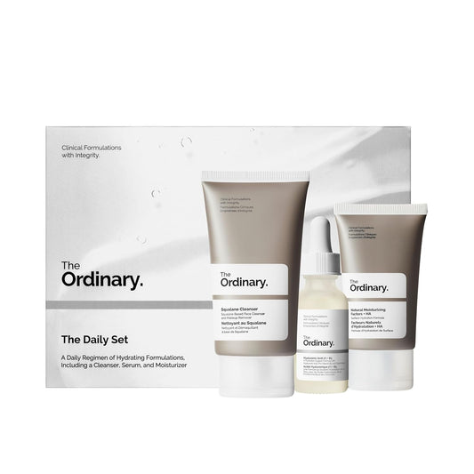 The Ordinary Daily Skincare Set - Squalane Cleanser, Hyaluronic Acid 2% + B5 & Moisturizing Factors
