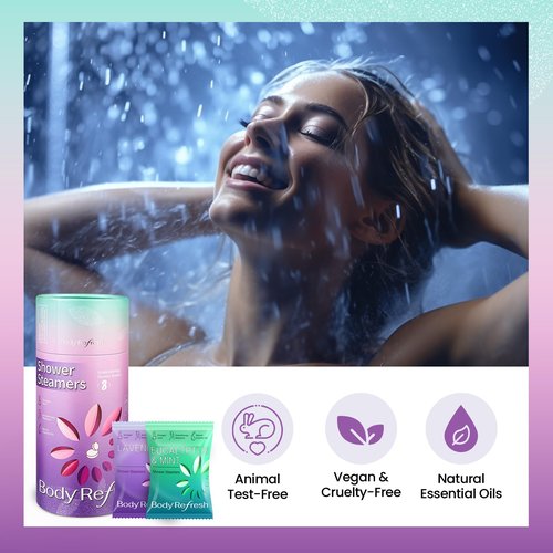 BodyRefresh Shower Steamers Aromatherapy 8 Pack - Birthday Gifts for Women, Mothers Day Gifts for Mom Wife from Daughter, Shower Bombs for Stress Relief, Spa Gifts for Women