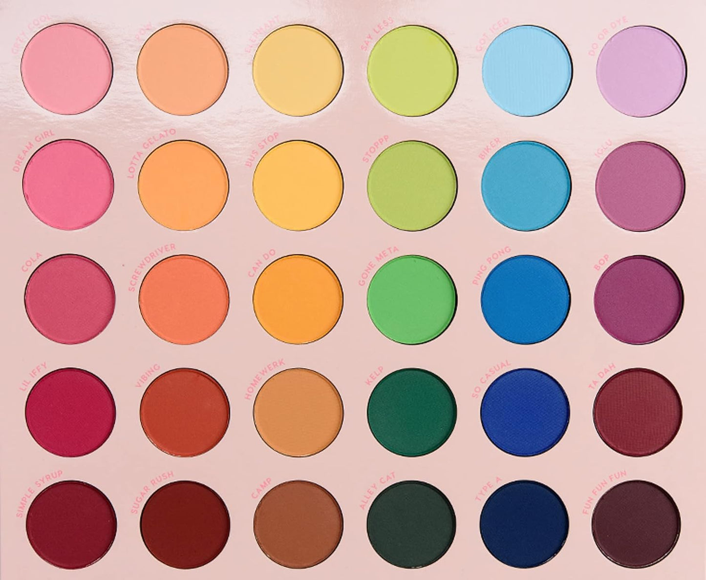 Colourpop Matte About Hue Eyeshadow Palette - Vibrant Rainbow Shades for Stunning Looks
