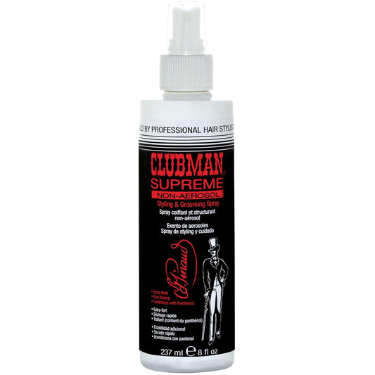 Clubman Supreme Hairspray - Extra Hold Styling & Grooming Spray for Men, 8 fl oz