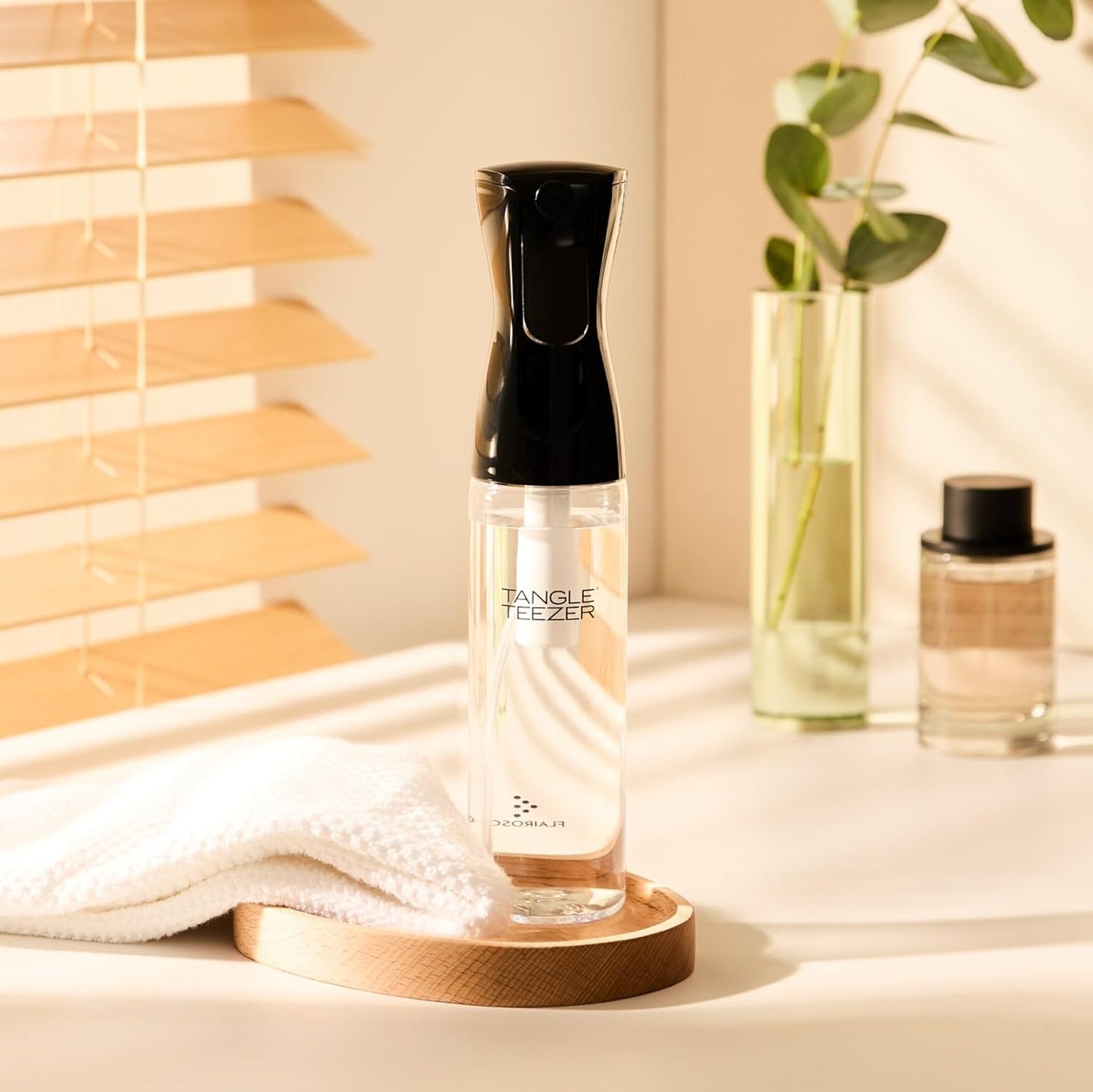 TANGLE TEEZER Continuous Spray Bottle - Fine Mist Hair Detangling & Styling | 10.1 oz, Black