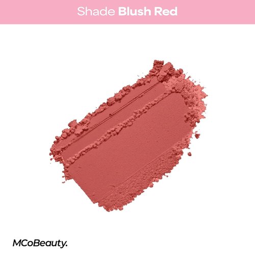 MCoBeauty Glow Up Blush Powder - Blush Red | Color Activated Soft Matte Formula - Vegan & Long-Lasting