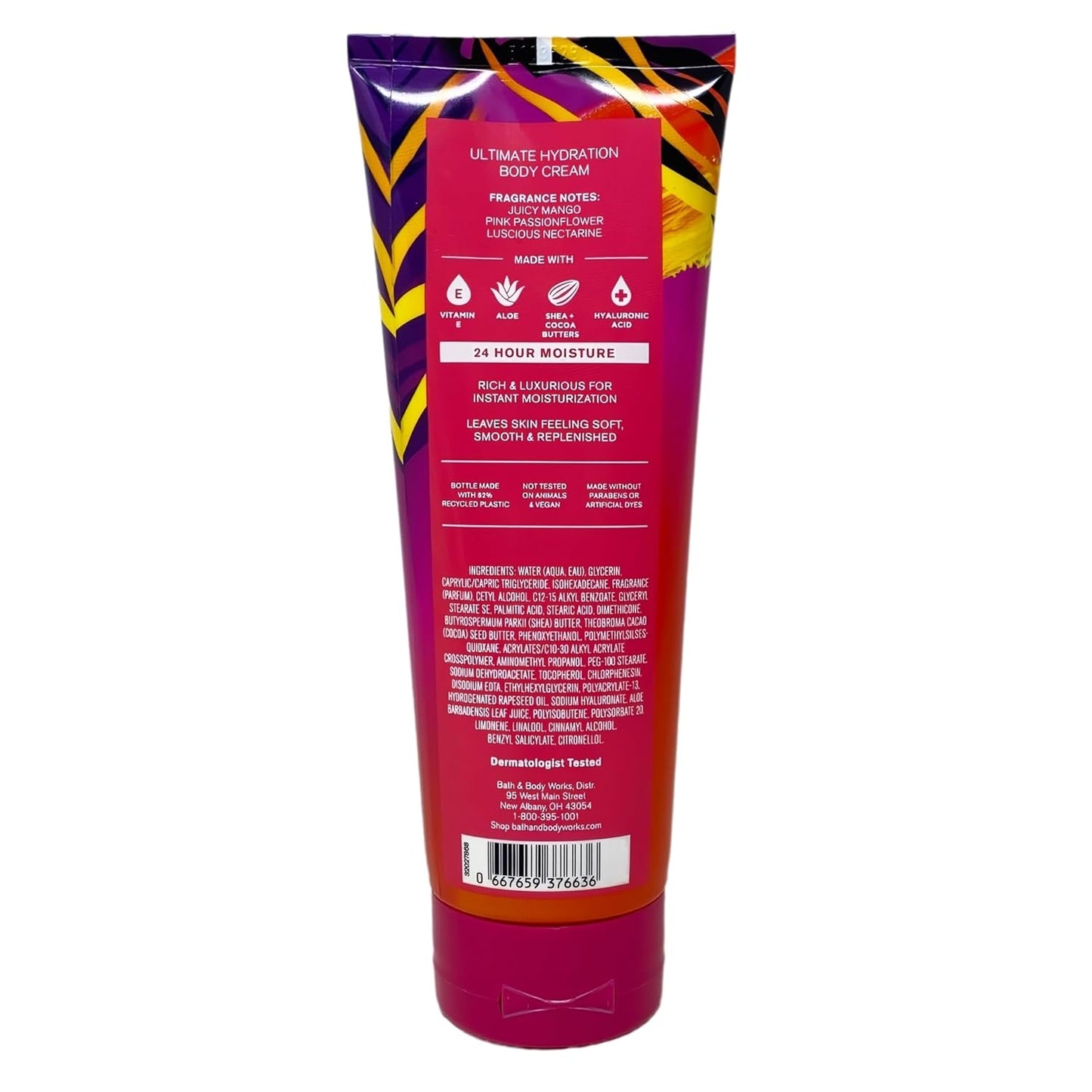 Bath & Body Works Bali Mango Gift Set - Body Cream, Wash & Lotion with Rose Bar Soap - Full Size