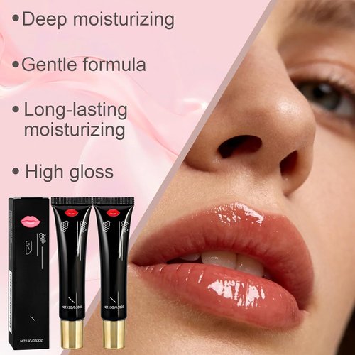 Glovera Labios Carnosos Lip Booster Serum - 24-Hour Volumizing & Hydrating Gloss for Dry Lips