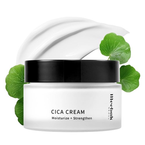 Meebak Cica Cream - Soothing Daily Moisturizer with Niacinamide, Peptides & Retinol | Deep Hydration for Glass Skin