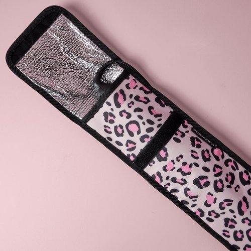 Beachwaver Co. Storage Pouch - Pink Catwalk | Heat-Resistant Travel Bag for Curling Irons & Flat Irons