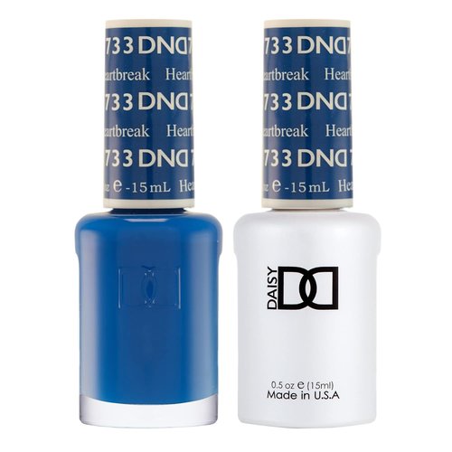 DND Gel Polish Set - Blue Collection | UV/LED Gel & Air Dry Nail Lacquer Duo, 0.5 Fl Oz Each