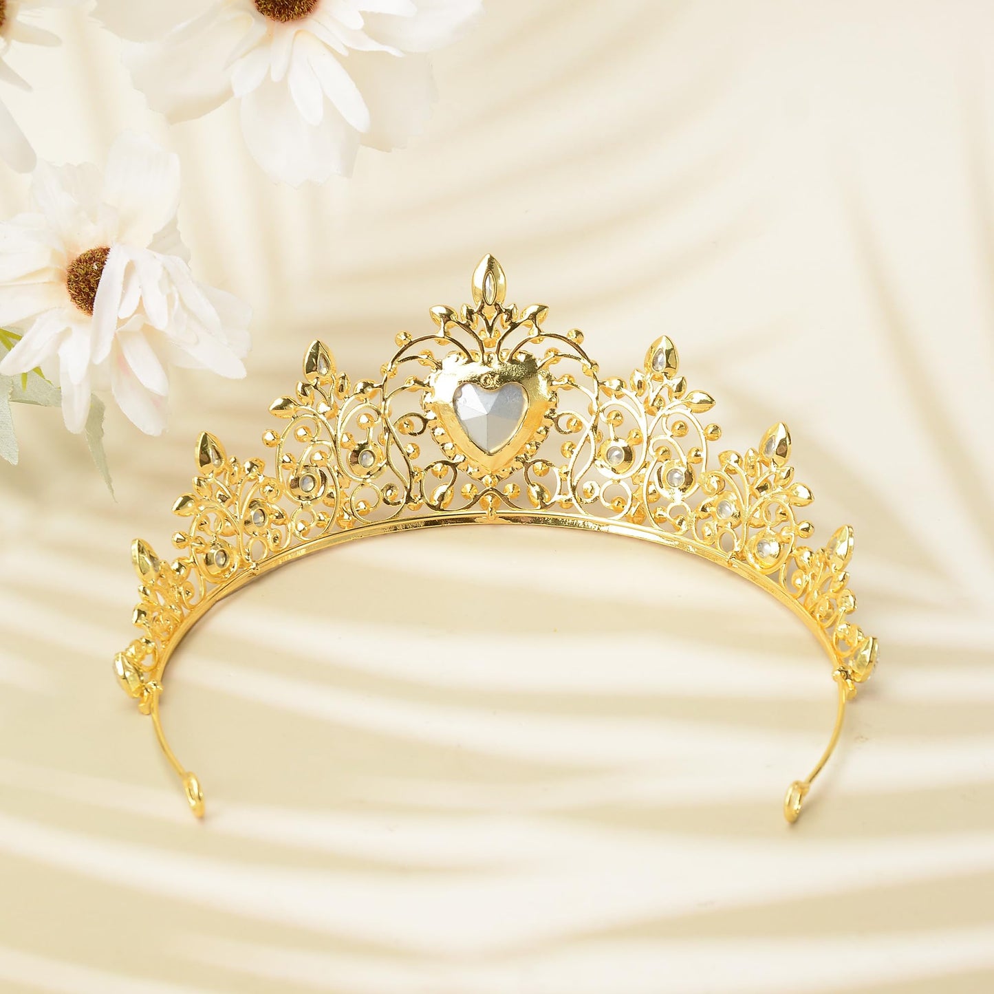 S SNUOY Tiaras and Crowns for Women Crystal Queen Crowns Rhinestone Princess Tiaras Hair Accessories for Bridal Birthday Prom Party - May Emerald