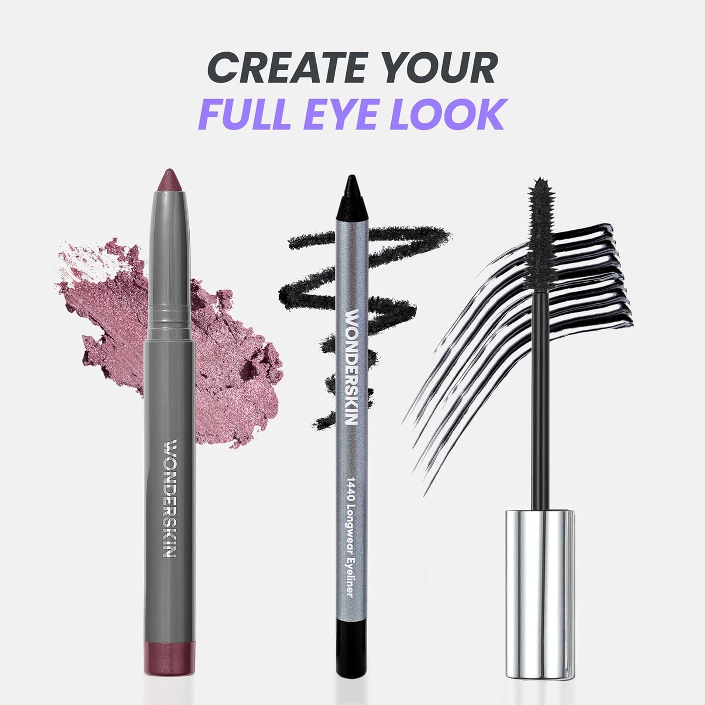 Wonderskin IYKYK Eyeshadow Stick - Budge-Proof, Waterproof Shimmer Eye Shadow in Vixen Color