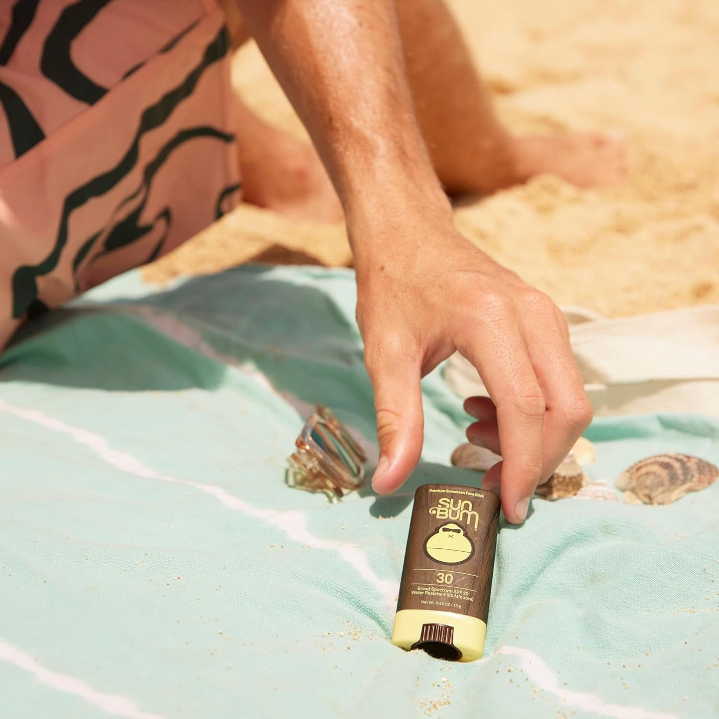 Sun Bum Original SPF 30 Face Stick Sunscreen - Water-Resistant & Vitamin E-Enriched - Travel-Friendly 0.45 oz