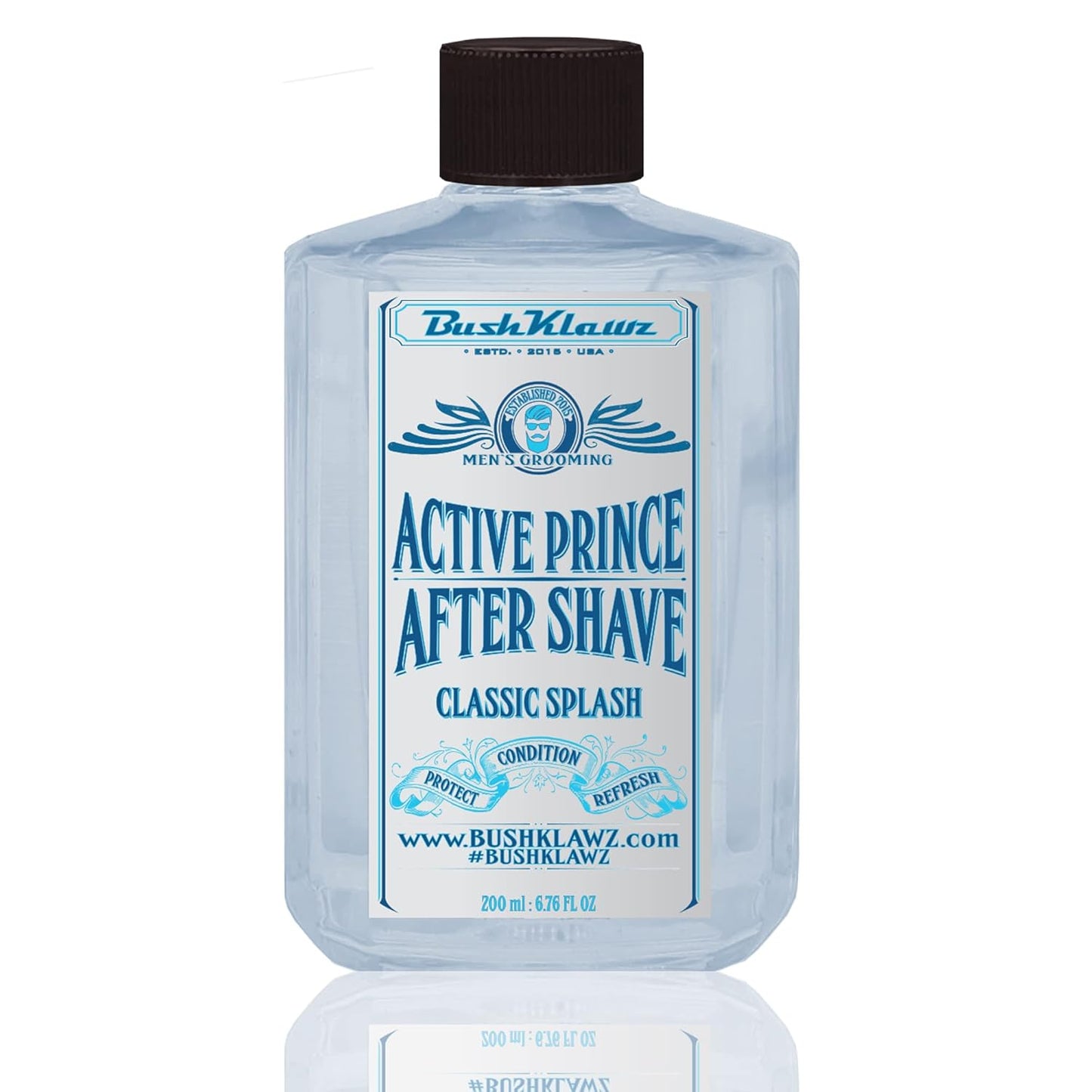 BushKlawz Classic Aftershave Lotion - Refreshing Cooling Balm for All Skin Types | Viking Cannon Black