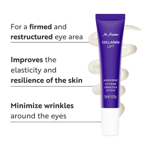 M. Asam COLLAGEN LIFT Eye Cream - Anti-Aging Treatment for Wrinkles & Fine Lines | 15ml Vegan Formula