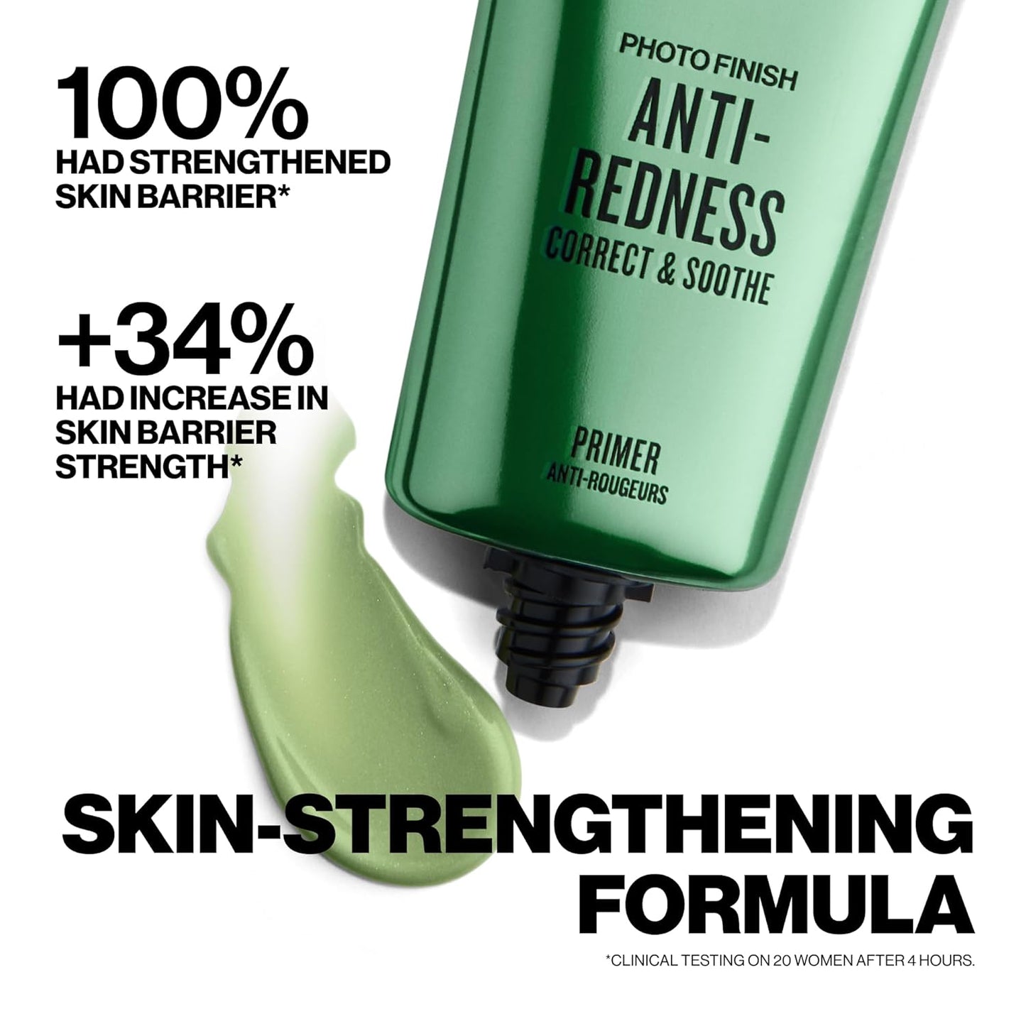 Smashbox Photo Finish Anti-Redness Correct Primer - Instantly Neutralizes Redness & Soothes Skin with Algae, Rose + Mushroom Extracts