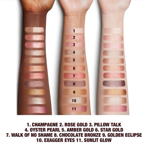 Charlotte Tilbury Eyes to Mesmerize Cream Eyeshadow - Long-Lasting Single Eyeshadow - Water-Infused Metallic Formula with Vitamin E for Crease-Resistant Wear - Champagne (Jean)