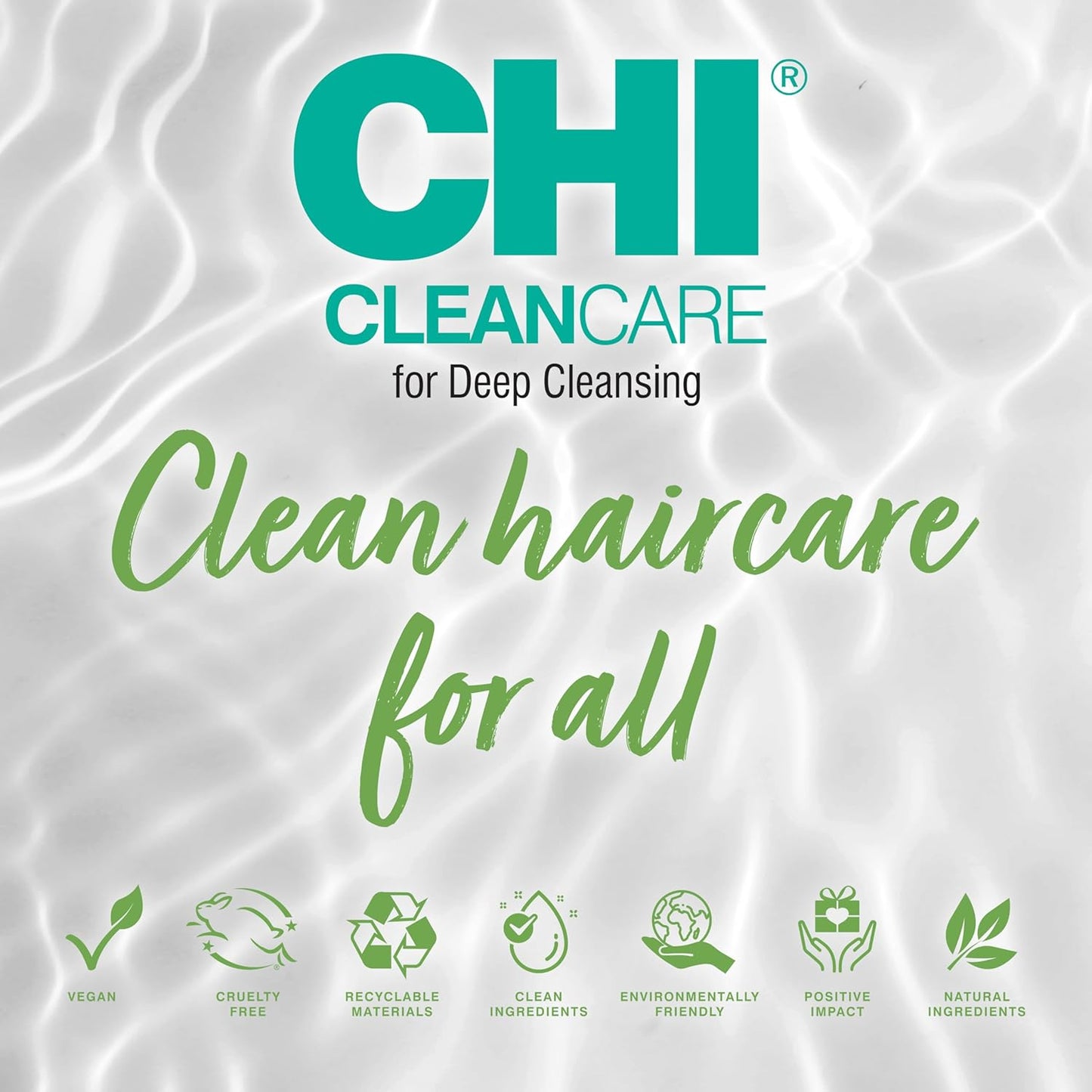 CHI CleanCare Clarifying Shampoo - Deep Cleansing Formula to Purify & Restore Moisture | 25 Oz