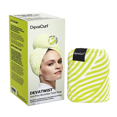 DevaCurl DevaTwist Anti-Frizz Microfiber Towel Wrap - Hands-Free Design for Effortless Drying