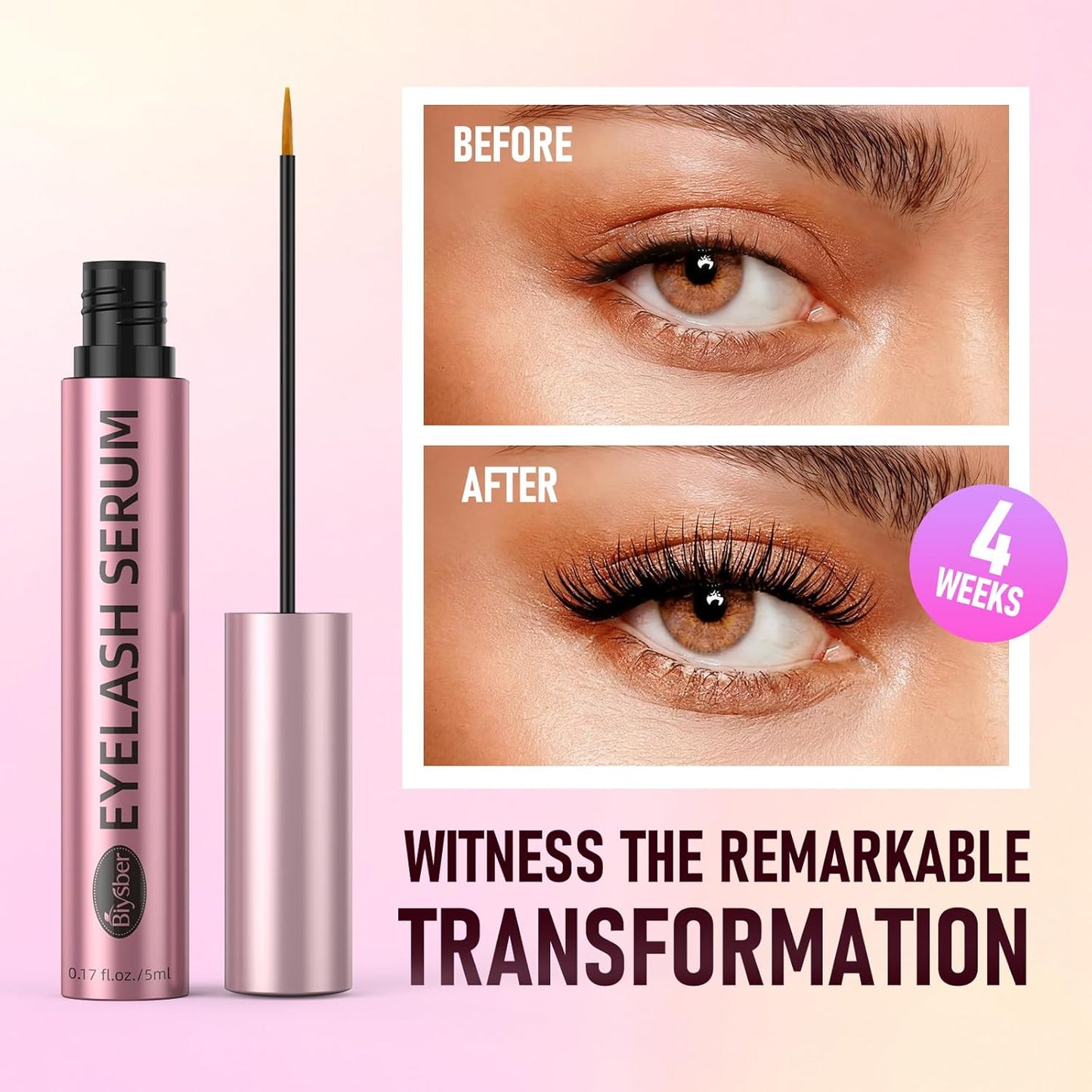 Skiennix Eyelash Growth Serum - Premium Formula for Longer, Fuller Lashes & Eyebrows | Gentle & Vegan