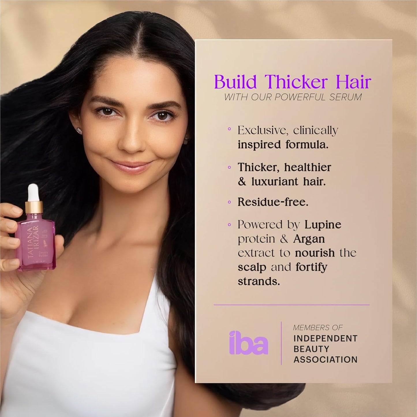 Skiennix Hair Thickening Serum - Clinically Proven Density Builder for Women | Non-Greasy 30ml with Biotin, Argan & Caffeine