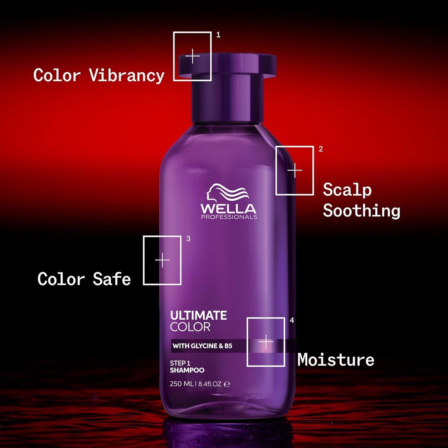 Wella Professionals Ultimate Color Shampoo - Scalp-Soothing Formula for Vibrant Color-Treated Hair