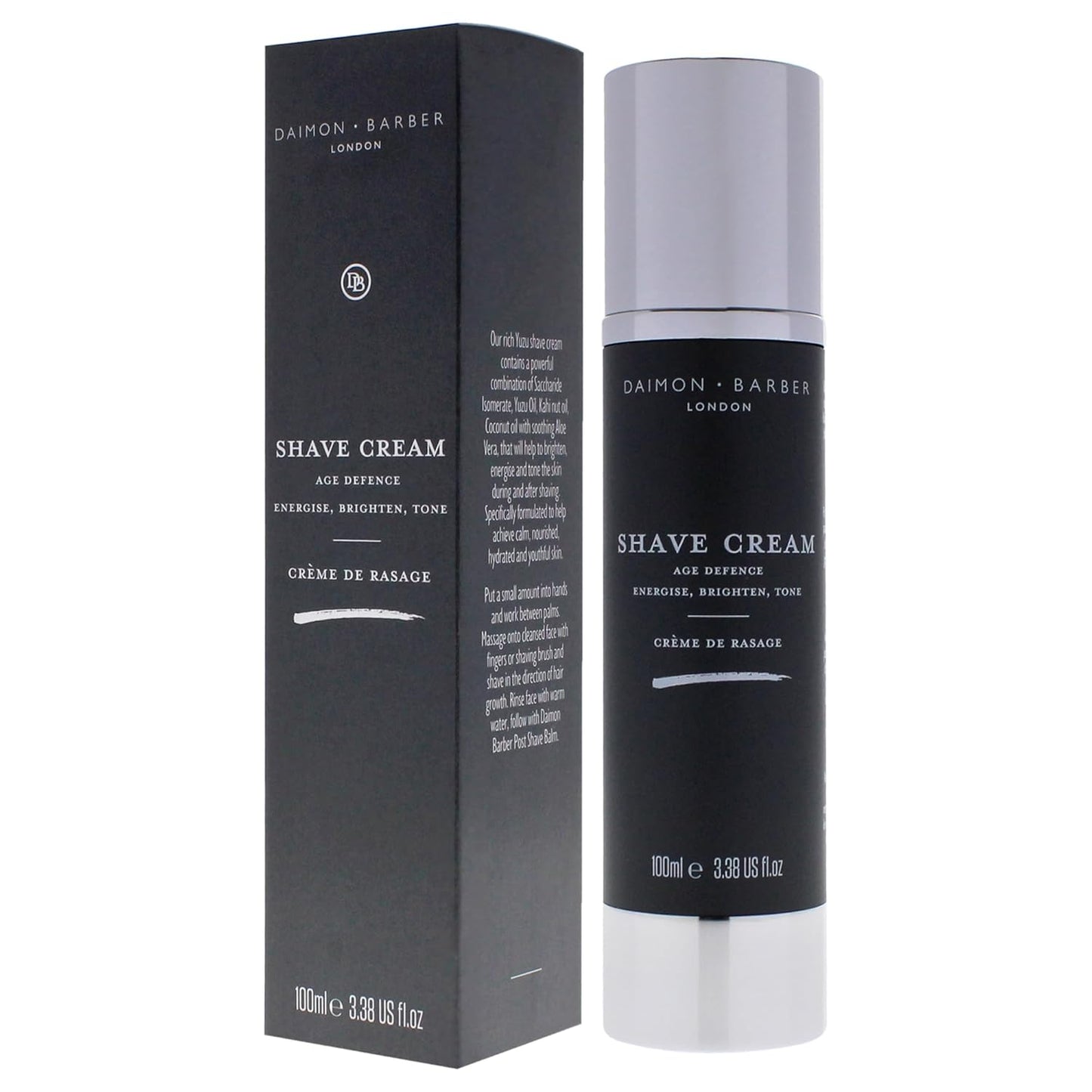 Daimon Barber Shave Cream for Men - Smooth & Hydrating Formula | 3.38 oz Tube