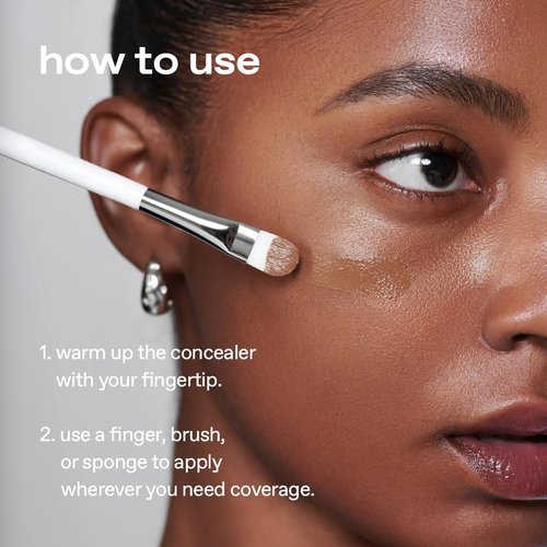 glow not dry concealer #pale #blushbeige, covers under-eye circles & blemishes, full-coverage, dual-color&use, melt-in texture, 0.4 oz, beige