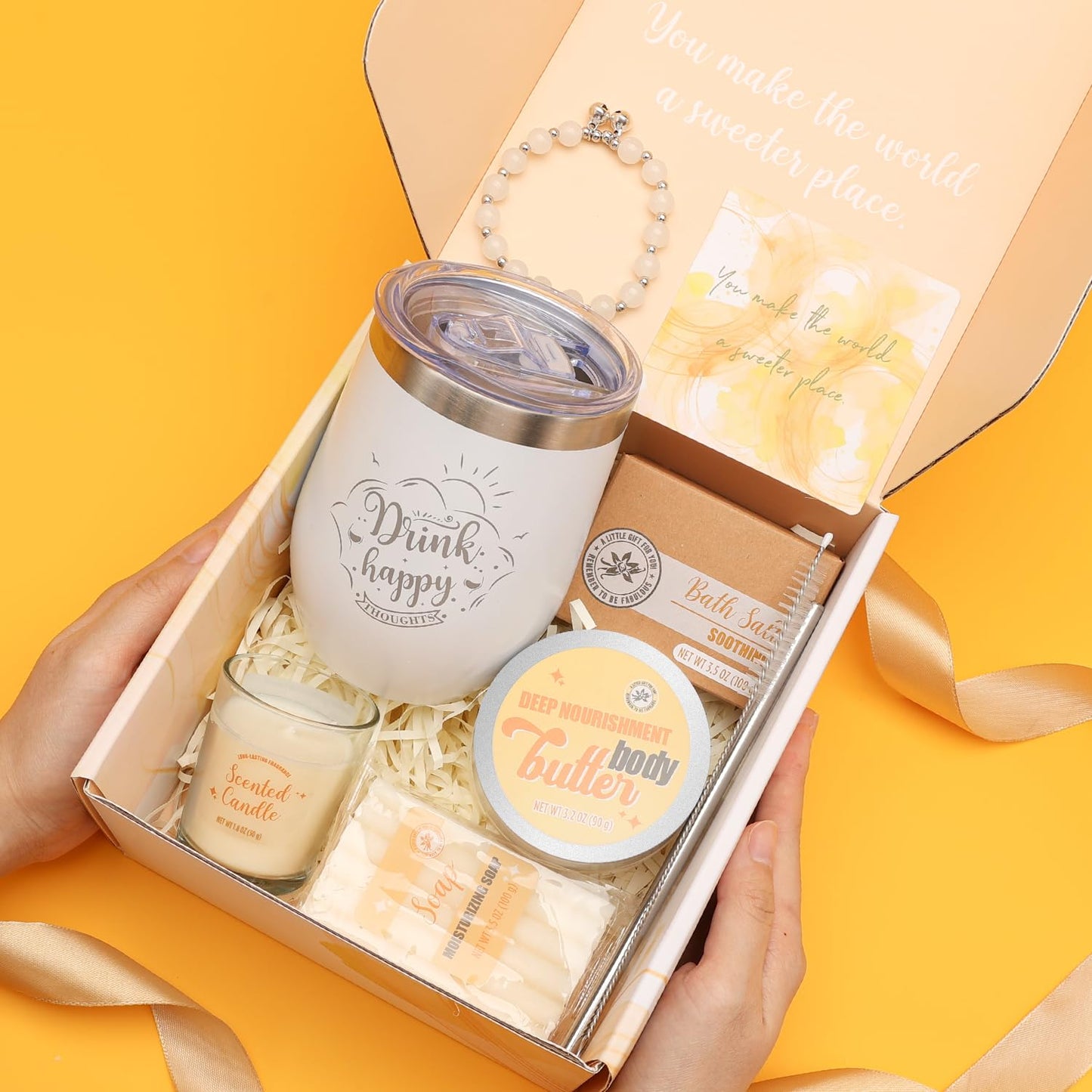 Gifts for Women BODY & EARTH Birthday Gifts for Women, Vanilla Bath Set Spa Gifts for Women, 6pcs Self Care Gifts for Women Vanilla Spa Kit Womens Christmas Gifts, Gift Sets for Women