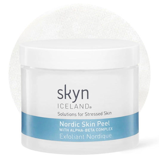 Skyn ICELAND Nordic Skin Resurfacing Facial Pads - Exfoliating AHA & BHA Peel for Fine Lines | 60 Pads