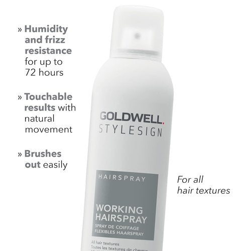 Goldwell StyleSign Working Hairspray - Flexible Hold & Shine | 10.6 oz Spray