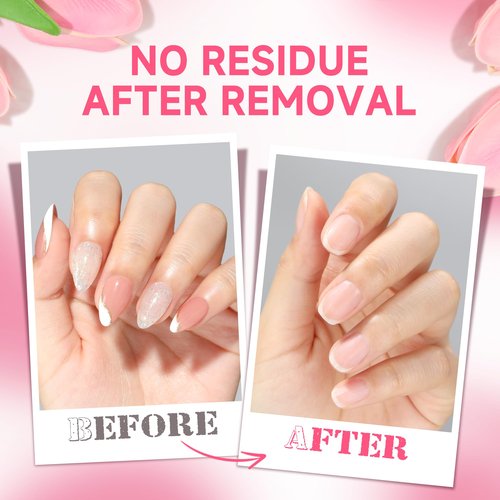 UNA GELLA Quick Removal Gel Nail Glue Remover for Press On Nails: 12ml*2pcs Acrylic Nails Semi Solid Nail Glue Acetone-Free, Not for Gel Polish Base Coat Soak Off Remover Kit Drip Use