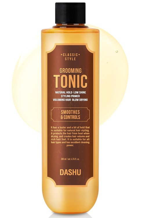 DASHU Hair Tonic for Men 6.76oz - Premium Volumizing Scalp Serum with Baobab Oil