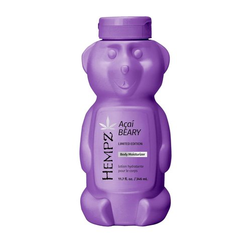 Hempz Acai Beary Body Moisturizer - Hydrating & Nourishing Lotion | Giftable Fall Bear, 11.7 oz.