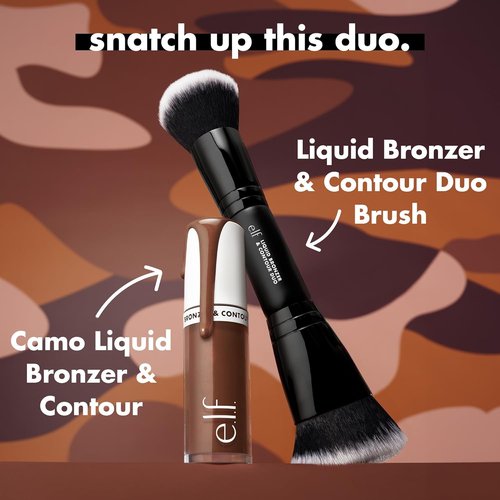 e.l.f. Camo Liquid Bronzer - Silky Highly Pigmented Formula for Long-Lasting Glow | Vegan & Cruelty-Free, 2 Fair/Light