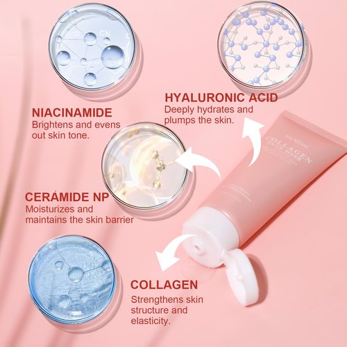Regine Switzerland Collagen Wrapping Peel-Off Mask - Hydrating & Firming Overnight Face Mask for Glowing Skin