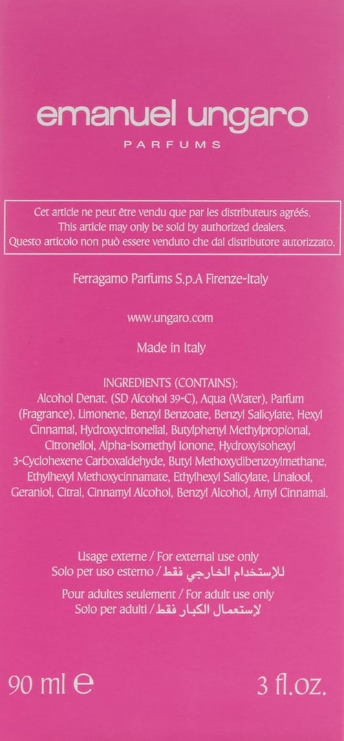 Emanuel Ungaro Apparition Pink Eau de Toilette Spray - 3 Ounce Women's Fragrance