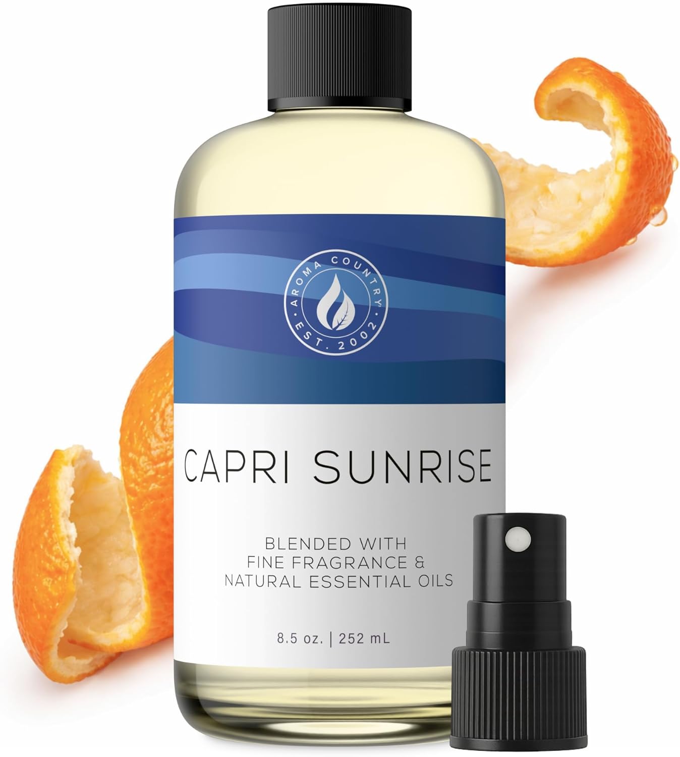 Aroma Country Capri Sunrise Diffuser Oil - Volcano Inspired Luxury Essential Oil Refill | Long-Lasting Natural Home Fragrance (8.5 Fl oz)