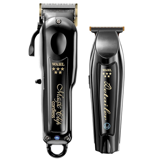 Wahl Professional Cordless Barber Combo - Magic Clip & Detailer Li with 100-Minute Lithium-Ion Battery